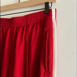 Rag and Bone track trousers (red)